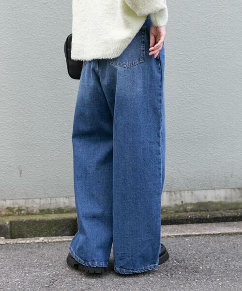 URBAN RESEARCH ITEMS / アーバンリサーチ アイテムズ デニムパンツ | ベルト付ワイドデニム | 詳細2