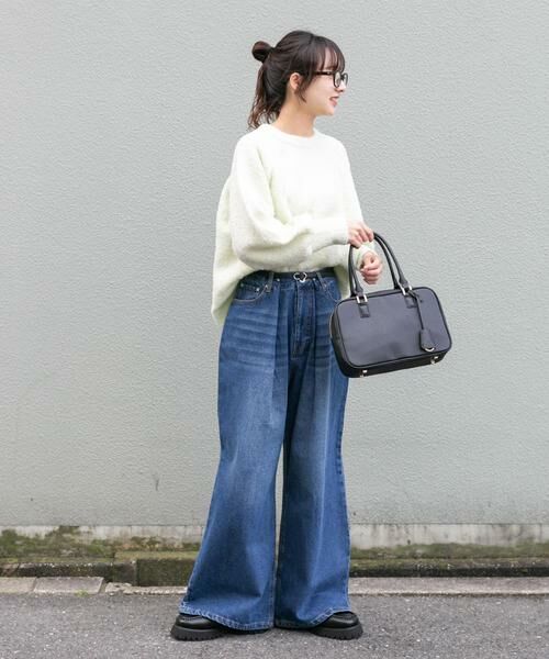 URBAN RESEARCH ITEMS / アーバンリサーチ アイテムズ デニムパンツ | ベルト付ワイドデニム | 詳細5