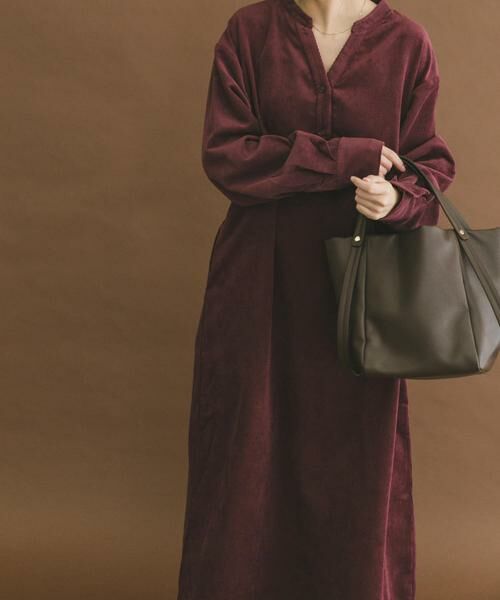 URBAN RESEARCH ITEMS / アーバンリサーチ アイテムズ ワンピース | ライトコーデュロイスキッパーワンピース | 詳細1