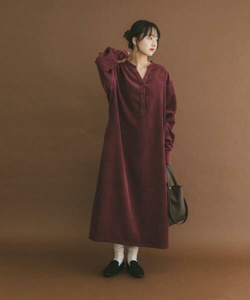 URBAN RESEARCH ITEMS / アーバンリサーチ アイテムズ ワンピース | ライトコーデュロイスキッパーワンピース | 詳細4