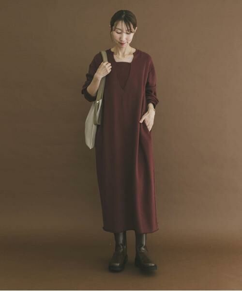 URBAN RESEARCH ITEMS / アーバンリサーチ アイテムズ ワンピース | スウェットロングスリーブワンピース | 詳細4