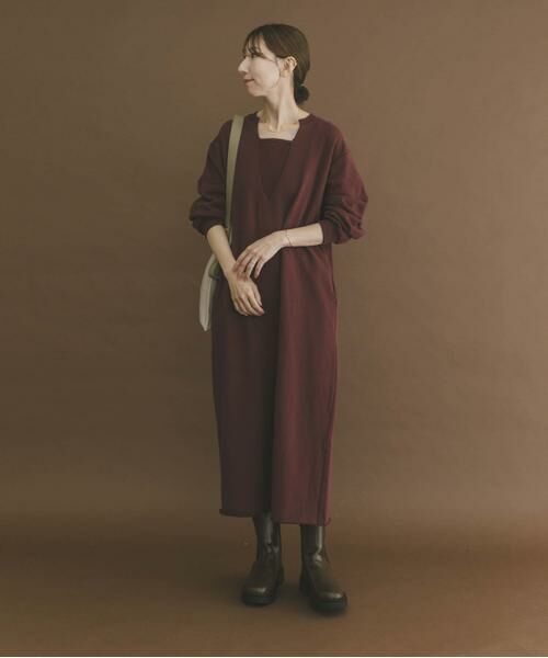 URBAN RESEARCH ITEMS / アーバンリサーチ アイテムズ ワンピース | スウェットロングスリーブワンピース | 詳細5