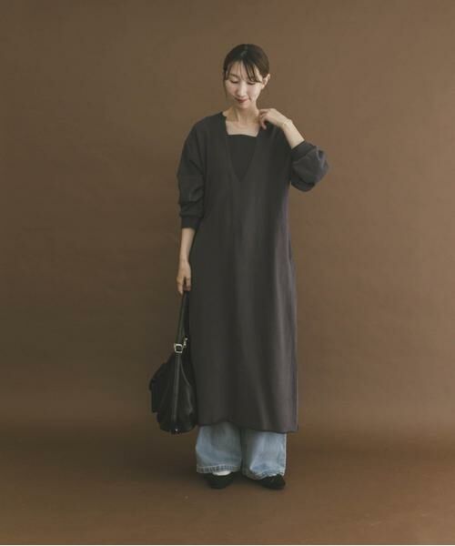 URBAN RESEARCH ITEMS / アーバンリサーチ アイテムズ ワンピース | スウェットロングスリーブワンピース | 詳細16