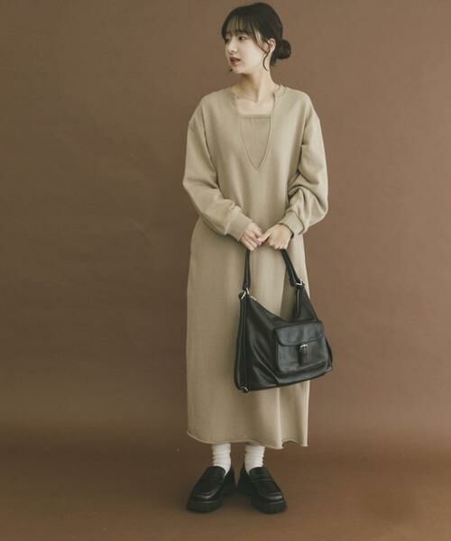 URBAN RESEARCH ITEMS / アーバンリサーチ アイテムズ ワンピース | スウェットロングスリーブワンピース | 詳細21