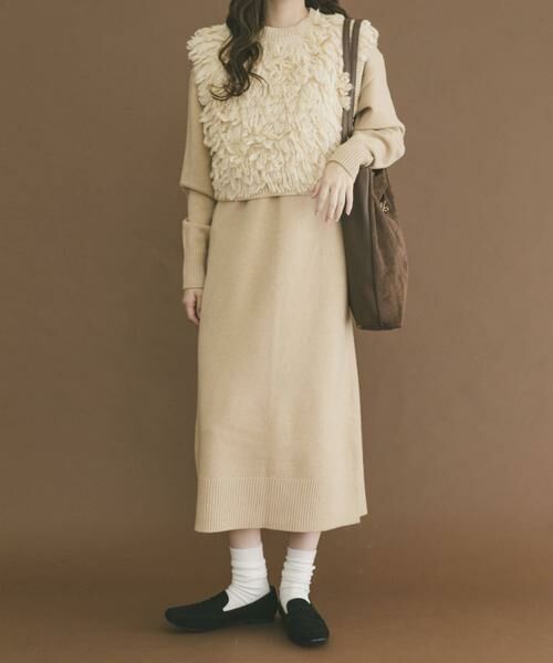 URBAN RESEARCH ITEMS / アーバンリサーチ アイテムズ ワンピース | ループニットベストセットワンピース | 詳細1