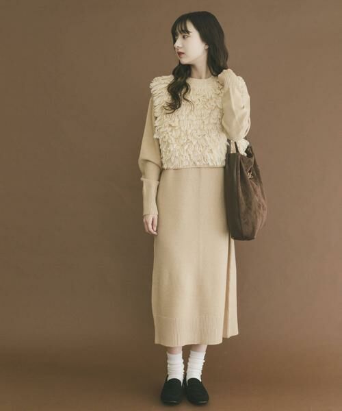 URBAN RESEARCH ITEMS / アーバンリサーチ アイテムズ ワンピース | ループニットベストセットワンピース | 詳細2