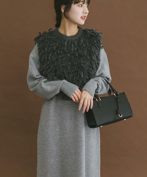 URBAN RESEARCH ITEMS / アーバンリサーチ アイテムズ ワンピース | ループニットベストセットワンピース | 詳細17