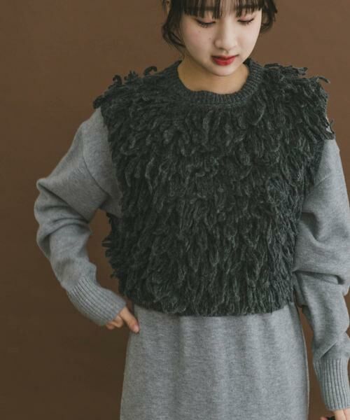 URBAN RESEARCH ITEMS / アーバンリサーチ アイテムズ ワンピース | ループニットベストセットワンピース | 詳細18