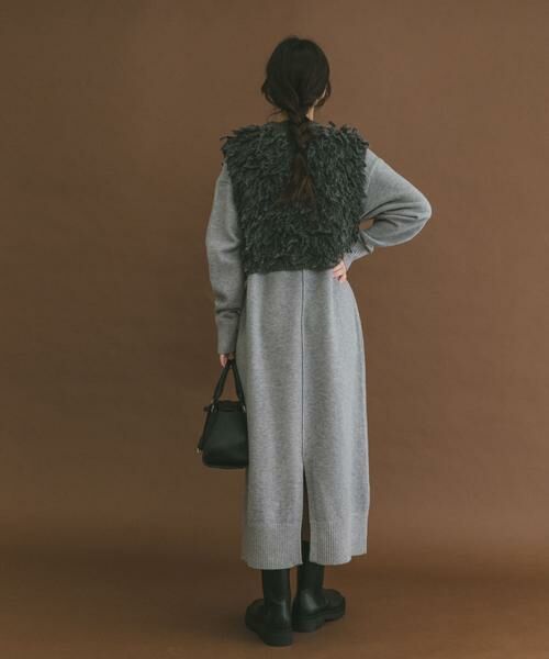 URBAN RESEARCH ITEMS / アーバンリサーチ アイテムズ ワンピース | ループニットベストセットワンピース | 詳細22