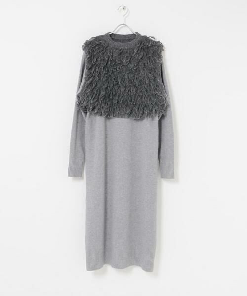 URBAN RESEARCH ITEMS / アーバンリサーチ アイテムズ ワンピース | ループニットベストセットワンピース | 詳細23