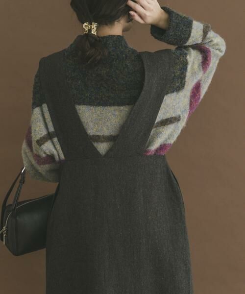 URBAN RESEARCH ITEMS / アーバンリサーチ アイテムズ ワンピース | ゴマツイードジャンパースカート | 詳細3