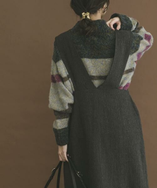 URBAN RESEARCH ITEMS / アーバンリサーチ アイテムズ ワンピース | ゴマツイードジャンパースカート | 詳細4