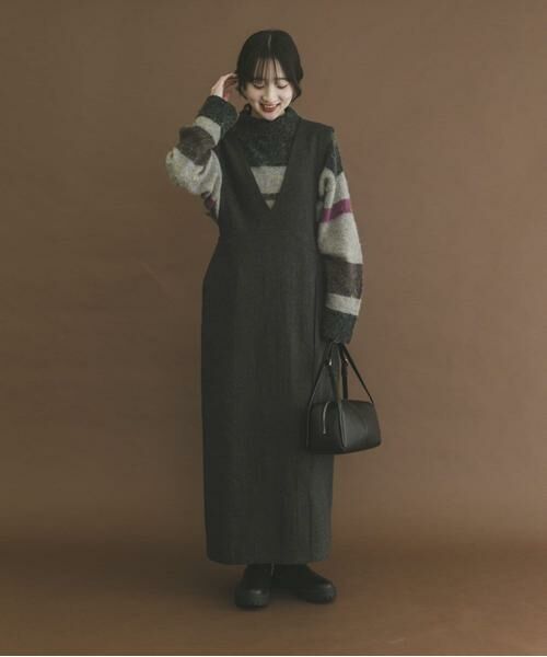 URBAN RESEARCH ITEMS / アーバンリサーチ アイテムズ ワンピース | ゴマツイードジャンパースカート | 詳細5