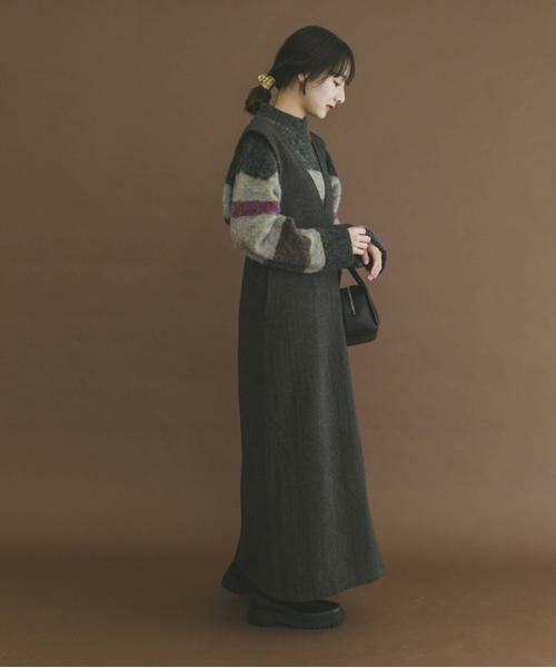 URBAN RESEARCH ITEMS / アーバンリサーチ アイテムズ ワンピース | ゴマツイードジャンパースカート | 詳細6