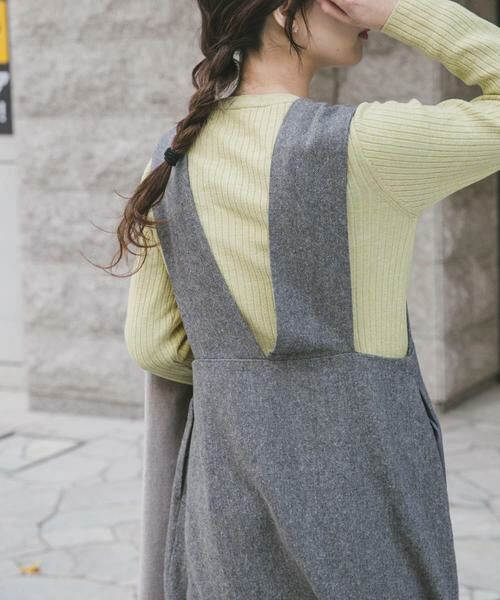 URBAN RESEARCH ITEMS / アーバンリサーチ アイテムズ ワンピース | ゴマツイードジャンパースカート | 詳細15