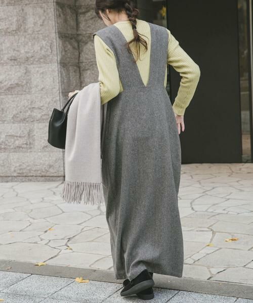 URBAN RESEARCH ITEMS / アーバンリサーチ アイテムズ ワンピース | ゴマツイードジャンパースカート | 詳細16