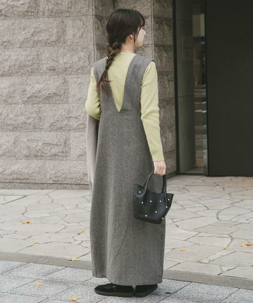 URBAN RESEARCH ITEMS / アーバンリサーチ アイテムズ ワンピース | ゴマツイードジャンパースカート | 詳細17