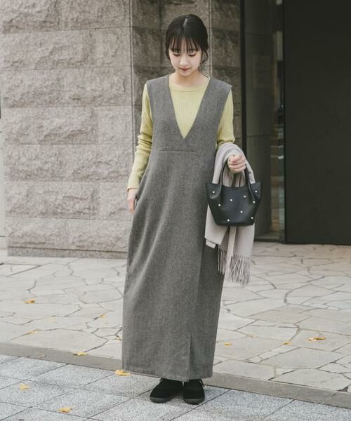 URBAN RESEARCH ITEMS / アーバンリサーチ アイテムズ ワンピース | ゴマツイードジャンパースカート | 詳細18