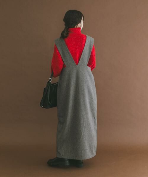 URBAN RESEARCH ITEMS / アーバンリサーチ アイテムズ ワンピース | ゴマツイードジャンパースカート | 詳細20