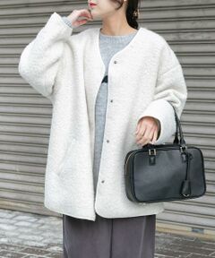 URBAN RESEARCH ITEMS / アーバンリサーチ アイテムズ ノーカラージャケット | ボアジャケット