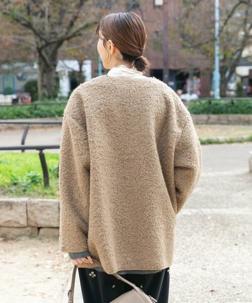 URBAN RESEARCH ITEMS / アーバンリサーチ アイテムズ ノーカラージャケット | ボアジャケット | 詳細4