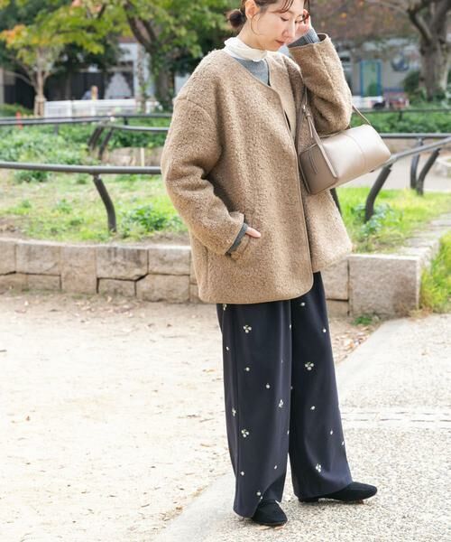 URBAN RESEARCH ITEMS / アーバンリサーチ アイテムズ ノーカラージャケット | ボアジャケット | 詳細5