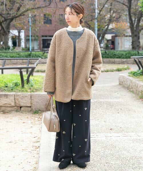 URBAN RESEARCH ITEMS / アーバンリサーチ アイテムズ ノーカラージャケット | ボアジャケット | 詳細6