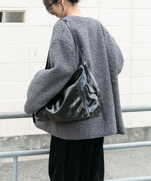 URBAN RESEARCH ITEMS / アーバンリサーチ アイテムズ ノーカラージャケット | ボアジャケット | 詳細20