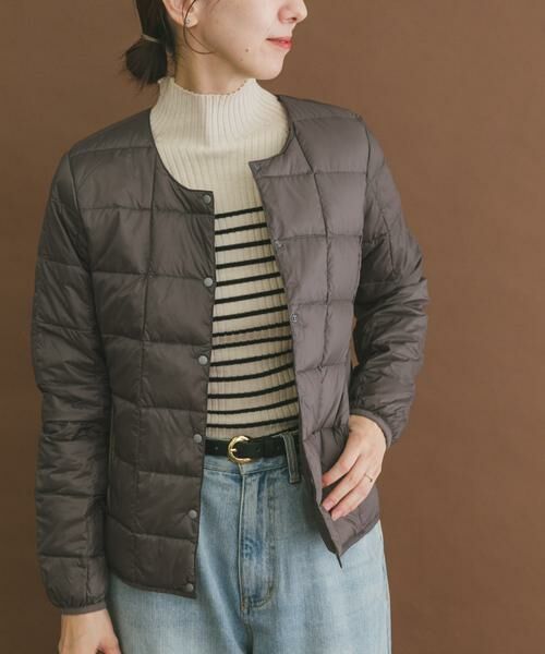 URBAN RESEARCH ITEMS/アーバンリサーチ アイテムズ TAION CREW NECK BUTTON DOWN JACKET グレー XL URBAN RESEARCH ITEMS/アーバンリサーチ アイテムズ TAION CREW NECK BUTTON DOWN JACKET グレー XL