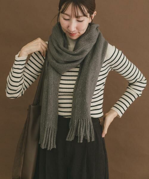 URBAN RESEARCH ITEMS / アーバンリサーチ アイテムズ マフラー・ショール・スヌード・ストール | グリッターソフトラッセルストール | 詳細12
