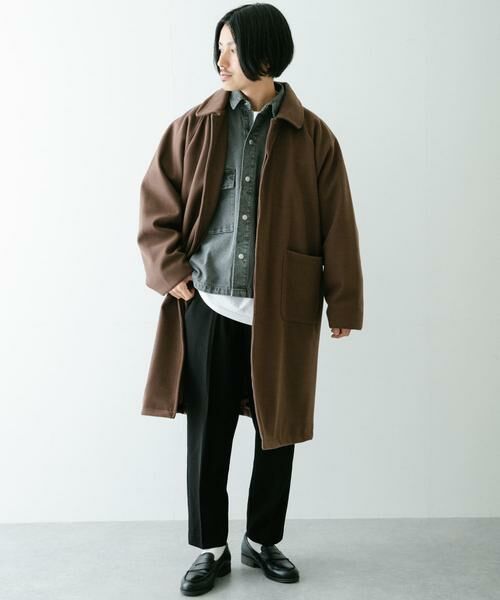 URBAN RESEARCH ITEMS / アーバンリサーチ アイテムズ その他アウター | ウールライクメルトン ロングコート | 詳細3