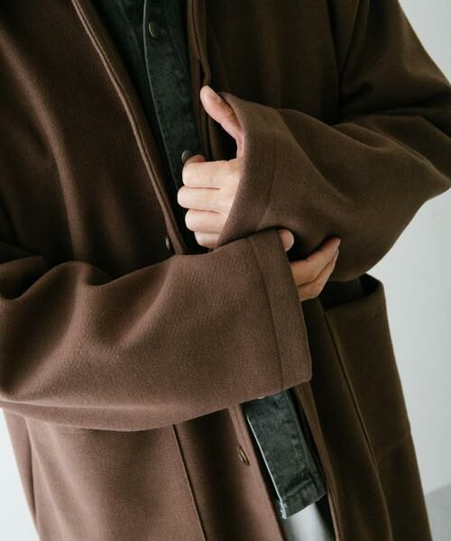 URBAN RESEARCH ITEMS / アーバンリサーチ アイテムズ その他アウター | ウールライクメルトン ロングコート | 詳細5