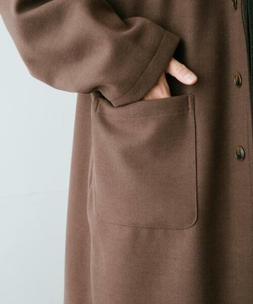 URBAN RESEARCH ITEMS / アーバンリサーチ アイテムズ その他アウター | ウールライクメルトン ロングコート | 詳細6
