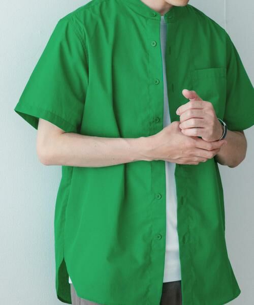 URBAN RESEARCH ITEMS / アーバンリサーチ アイテムズ シャツ・ブラウス | 『UR TECH Smart Linen Touch』ハイパフォーマンスリネン バンドカラーシャツ | 詳細1