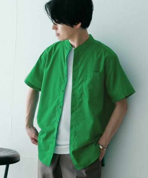 URBAN RESEARCH ITEMS / アーバンリサーチ アイテムズ シャツ・ブラウス | 『UR TECH Smart Linen Touch』ハイパフォーマンスリネン バンドカラーシャツ | 詳細3