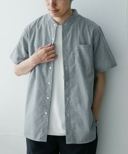 URBAN RESEARCH ITEMS / アーバンリサーチ アイテムズ シャツ・ブラウス | 『UR TECH Smart Linen Touch』ハイパフォーマンスリネン バンドカラーシャツ | 詳細30