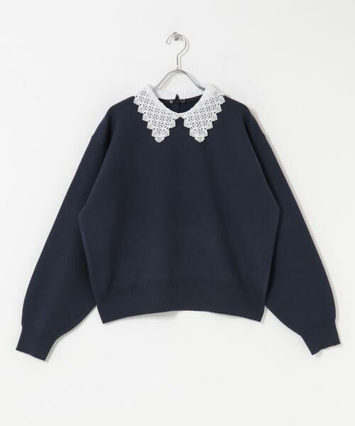 URBAN RESEARCH ITEMS / アーバンリサーチ アイテムズ ニット・セーター | 衿レーススウェットライクニット | 詳細6