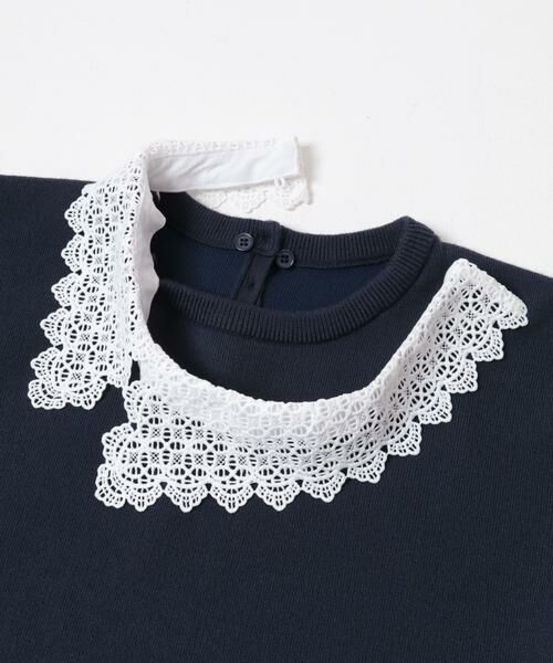 URBAN RESEARCH ITEMS / アーバンリサーチ アイテムズ ニット・セーター | 衿レーススウェットライクニット | 詳細7