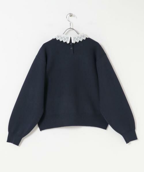 URBAN RESEARCH ITEMS / アーバンリサーチ アイテムズ ニット・セーター | 衿レーススウェットライクニット | 詳細8