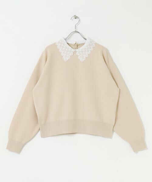 URBAN RESEARCH ITEMS / アーバンリサーチ アイテムズ ニット・セーター | 衿レーススウェットライクニット | 詳細17