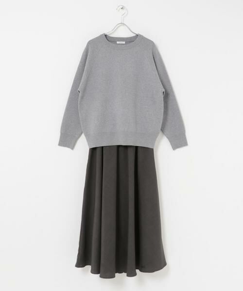 URBAN RESEARCH ITEMS / アーバンリサーチ アイテムズ ワンピース | スウェットライクニットスカートセット | 詳細23
