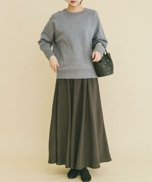 URBAN RESEARCH ITEMS / アーバンリサーチ アイテムズ ワンピース | スウェットライクニットスカートセット（グレー）