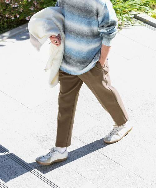 URBAN RESEARCH ITEMS / アーバンリサーチ アイテムズ その他パンツ | ウールタッチ センタープレスパンツ(ブラウン)