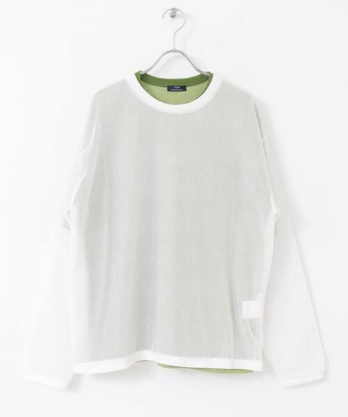 URBAN RESEARCH ITEMS / アーバンリサーチ アイテムズ Tシャツ | メッシュトップス+Tシャツ レイヤードセット | 詳細1