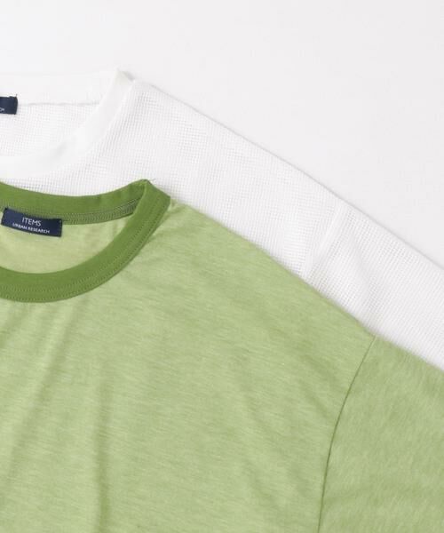 URBAN RESEARCH ITEMS / アーバンリサーチ アイテムズ Tシャツ | メッシュトップス+Tシャツ レイヤードセット | 詳細2