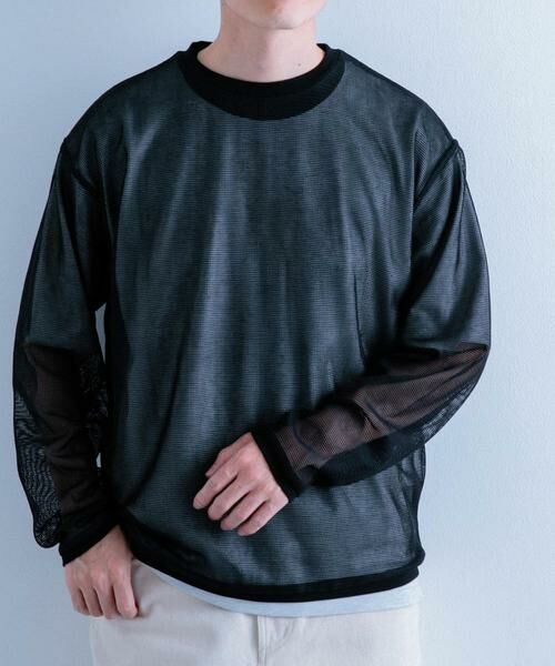 URBAN RESEARCH ITEMS / アーバンリサーチ アイテムズ Tシャツ | メッシュトップス+Tシャツ レイヤードセット | 詳細3