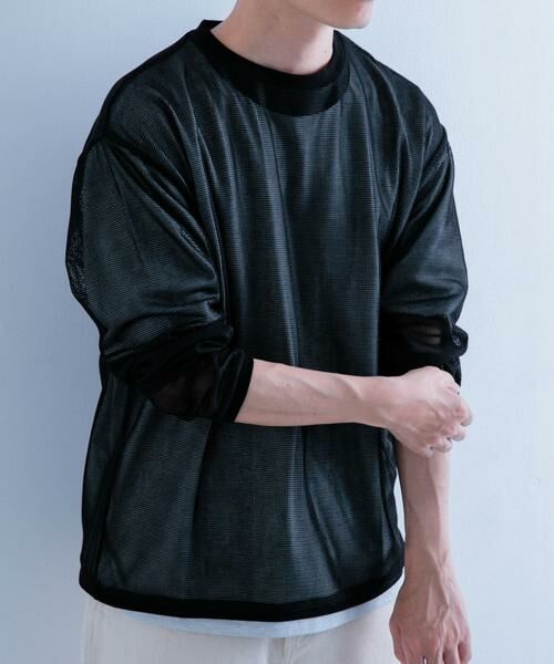 URBAN RESEARCH ITEMS / アーバンリサーチ アイテムズ Tシャツ | メッシュトップス+Tシャツ レイヤードセット | 詳細4