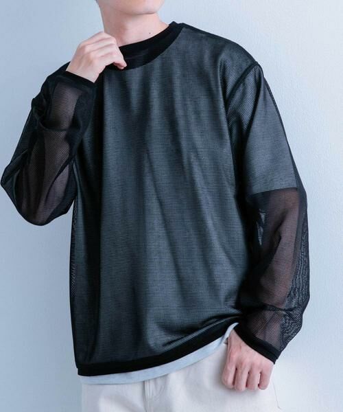 URBAN RESEARCH ITEMS / アーバンリサーチ アイテムズ Tシャツ | メッシュトップス+Tシャツ レイヤードセット | 詳細6