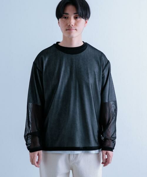 URBAN RESEARCH ITEMS / アーバンリサーチ アイテムズ Tシャツ | メッシュトップス+Tシャツ レイヤードセット | 詳細8