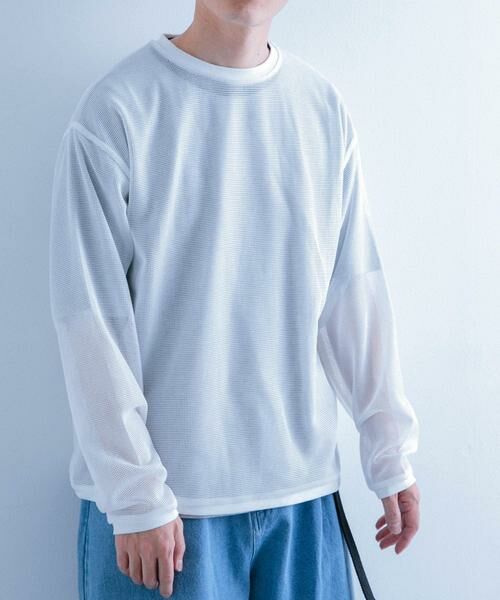 URBAN RESEARCH ITEMS / アーバンリサーチ アイテムズ Tシャツ | メッシュトップス+Tシャツ レイヤードセット | 詳細17